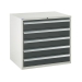 Euroslide cabinet with 5 drawers in grey