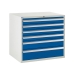 Euroslide cabinet with 6 drawers in blue