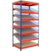 5 Sloping Shelves with Containers