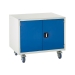 Under bench Euroslide cabinet with 1 cupboard in blue