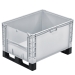 Basicline Plus Open End Euro Picking Container with Translucent Door and Runners