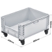 Basicline Plus Container with Pick Opening And Wheels