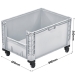 Basicline Plus Container with Pick Opening And Wheels