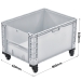 Basicline Plus Container with Drop Down Door and Wheels