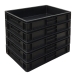 Group of Black Euro Containers