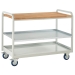 Euroslide Steel Shelf Trolley with beech worktop