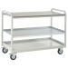 Euroslide Steel Shelf Trolley with laminate worktop