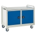 Double Tool Cabinet Trolley with steel worktop
