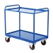 Tray Trolley With Steel Trays In Blue