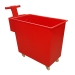 200 Litre Mobile Truck in Red with Handle