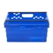 Blue bale arm crate