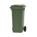 Green 120 litre wheelie bin