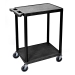 Strong Plastic Shelf Trolley with 2 Shelves