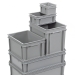 Grey Range Euro Containers Stacked