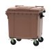 1100 Litre Wheeled Bin in Brown