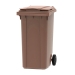 Brown 240 Litre Wheelie Bin