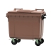 660 Litre Wheeled Bin in Brown