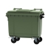 660 Litre Wheeled Bin in Green