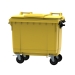 660 Litre Wheeled Bin in Yellow