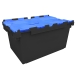 Black and Blue Large Storage Crate Boxes