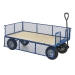 Plywood Base Platform Truck With Mesh Sides