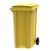 Yellow 360 Litre Wheelie Bin