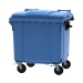 Blue 1100 litre wheeled bin