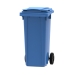 Blue 140 litre wheelie bin
