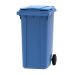 Blue 240 litre wheelie bin