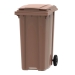 Brown 360 litre wheelie bin