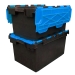 Black and Blue Large Storage Crate Boxes