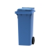 Blue 80 litre wheelie bin
