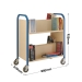 Double Sided Book Trolley Dimensions