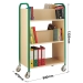 Double Sided Book Trolley Dimensions