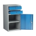 EC902 Floor Cabinet With 1 Drawer, 1 Cupboard And An Adjustable Shelf Open