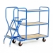 3 Tier Tray Trolley With Plywood Shelves