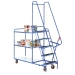 Step Tray Trolley With Reversible White Trays