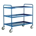 Three Tier Trolley With Blue Epoxy Trays