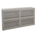 Sliding Door Mesh Cabinets In Grey Closed