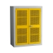 Yellow Mesh Door Cabinet