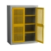 Yellow Mesh Door Cabinet