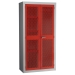 Red Mesh Door Cabinet Closed