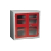 Red Polycarbonate Cabinet