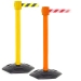 Weatherproof Belt Barriers With Chevron Belts