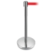 Stainless Steel Post With Red Belt
