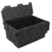 Black 600x400mm Tote Box with Large 55 Litre Capacity