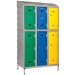 Lockers On Stand With Sloping Top Example