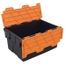 Black and Orange 55 Litre Plastic Storage Crates
