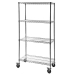 Chrome Wire Mobile Trolley