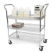 Chrome Wire 3 Tier Basket Trolley